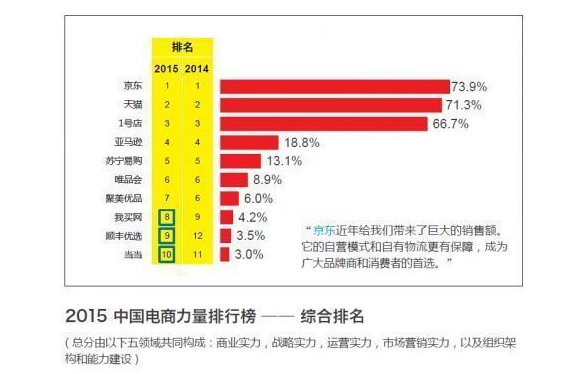2015年中国电商力量排名