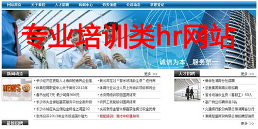 专业培训类hr网站