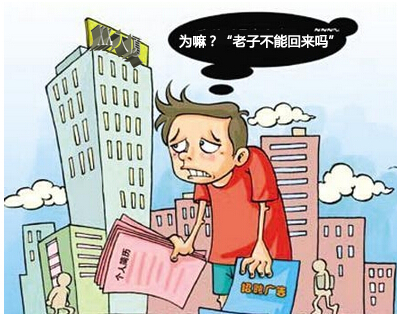 小伙因张扬的QQ签名“老子回来啦!”求职失败详情
