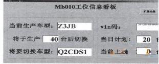 焊装车间MES的AVI的工位信息看板
