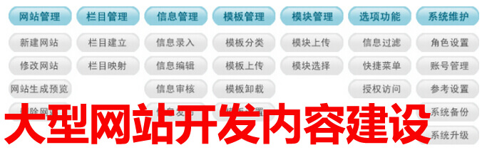 大型网站开发内容建设