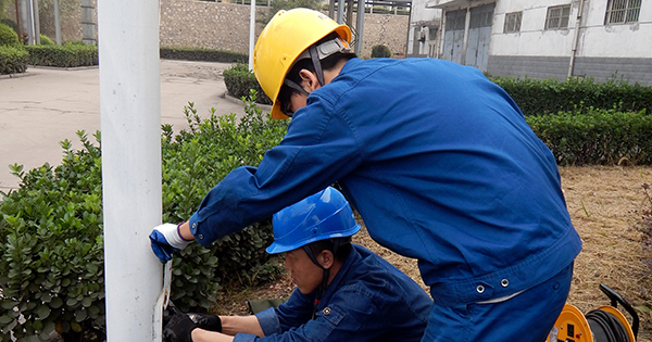 漳电临汾热电设备维护部进行隐患排查让节日照明更亮