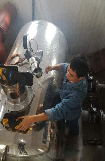 西水务扎实做好二供设备防冻保温工作