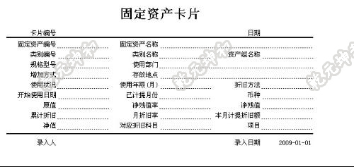 固定资产系统的卡片管理的作用