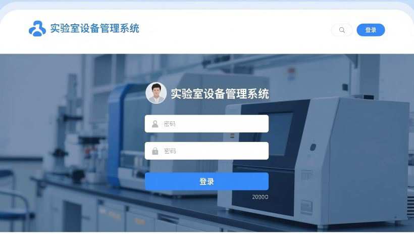 实验室设备管理系统登录页面